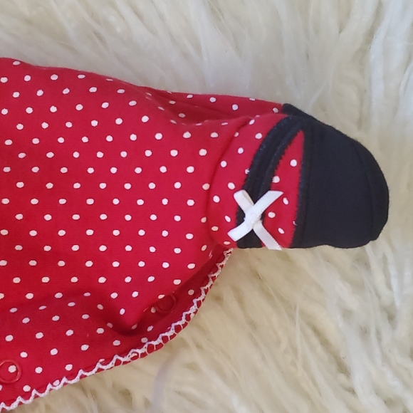 Little Me Red & White Christmas Bodysuit - 3M (EUC) - Picture 4 of 7